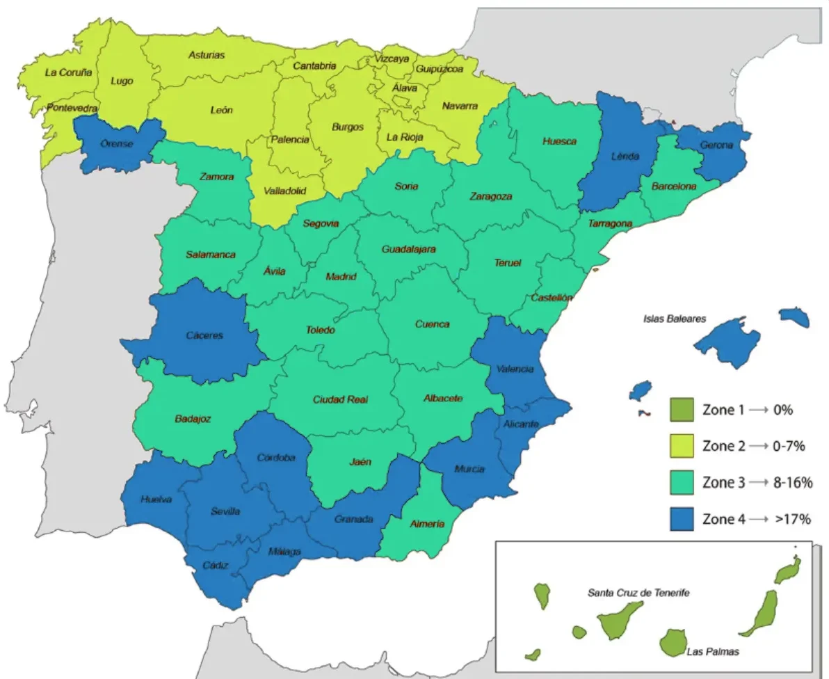 mapa de la prevalencia de la leishmania en España